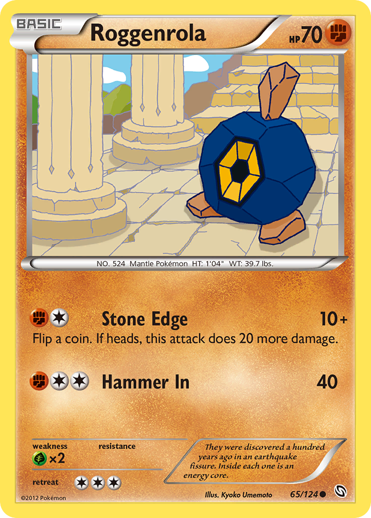 Roggenrola (65/124) [Black & White: Dragons Exalted] | Jomio and Rueliete's Cards and Comics