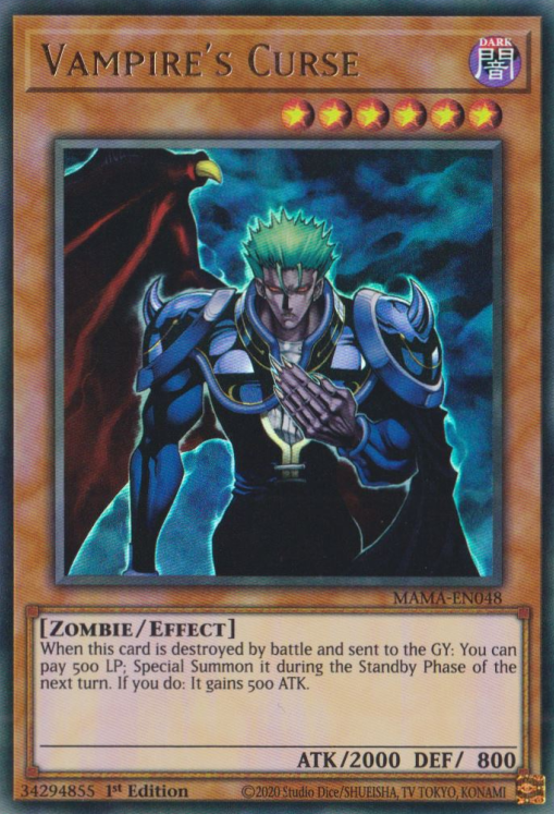 Vampire's Curse [MAMA-EN048] Ultra Rare | Jomio and Rueliete's Cards and Comics