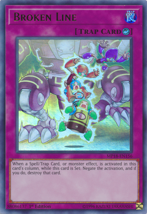 Broken Line [MP18-EN156] Ultra Rare | Jomio and Rueliete's Cards and Comics