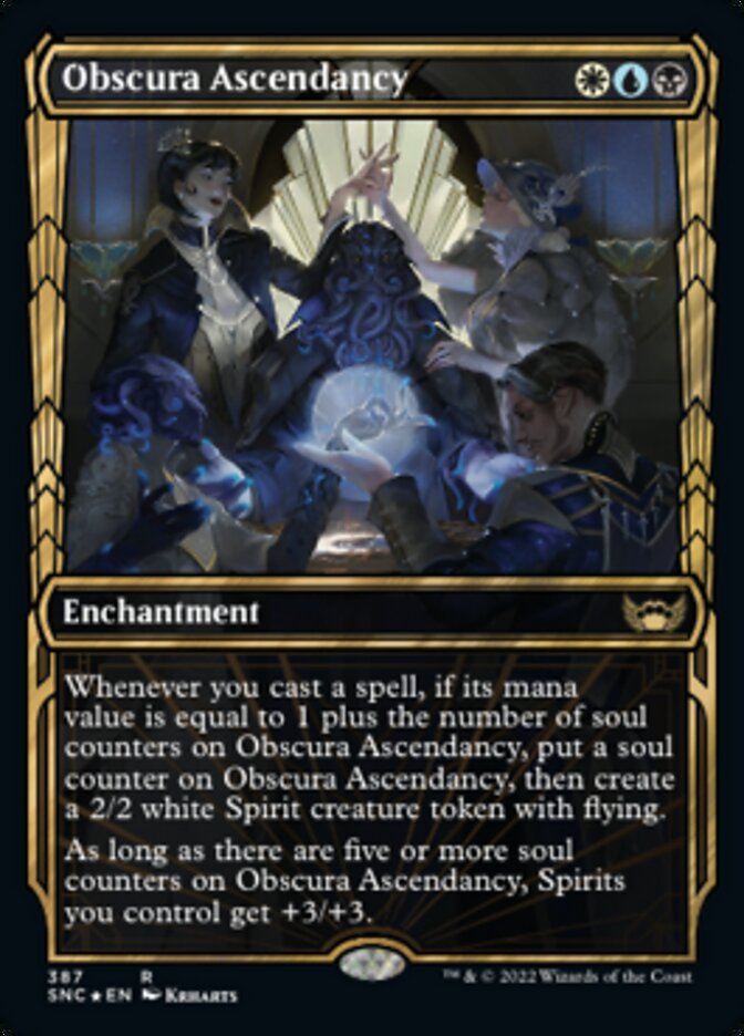Obscura Ascendancy (Showcase Golden Age Gilded Foil) [Streets of New Capenna] | Jomio and Rueliete's Cards and Comics