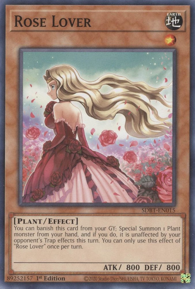 Rose Lover [SDBT-EN015] Common | Jomio and Rueliete's Cards and Comics