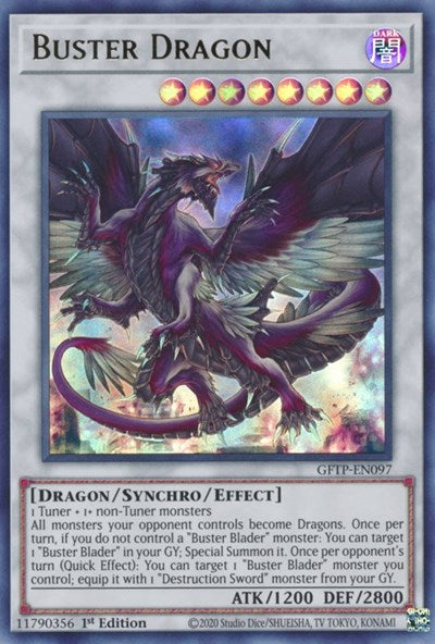 Buster Dragon [GFTP-EN097] Ultra rare | Jomio and Rueliete's Cards and Comics