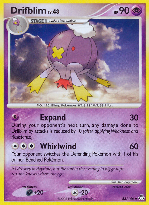 Drifblim (53/146) [Diamond & Pearl: Legends Awakened] | Jomio and Rueliete's Cards and Comics