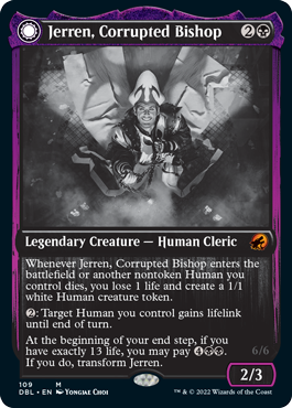 Jerren, Corrupted Bishop // Ormendahl, the Corrupted [Innistrad: Double Feature] | Jomio and Rueliete's Cards and Comics