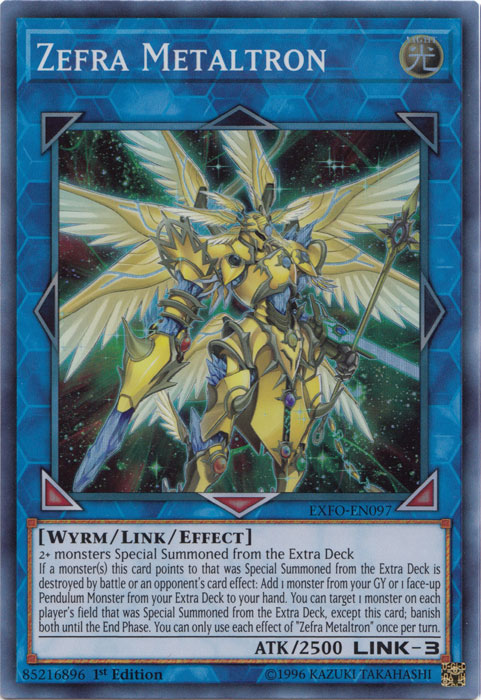 Zefra Metaltron [EXFO-EN097] Super Rare | Jomio and Rueliete's Cards and Comics