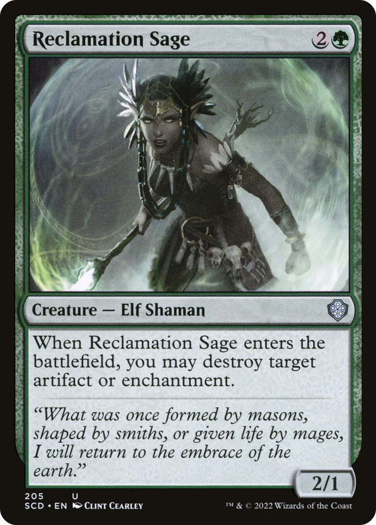 Reclamation Sage [Starter Commander Decks] | Jomio and Rueliete's Cards and Comics