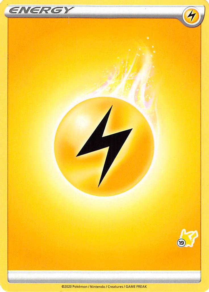 Lightning Energy (Pikachu Stamp #19) [Battle Academy 2022] | Jomio and Rueliete's Cards and Comics