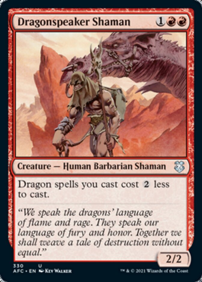 Dragonspeaker Shaman [Dungeons & Dragons: Adventures in the Forgotten Realms Commander] | Jomio and Rueliete's Cards and Comics