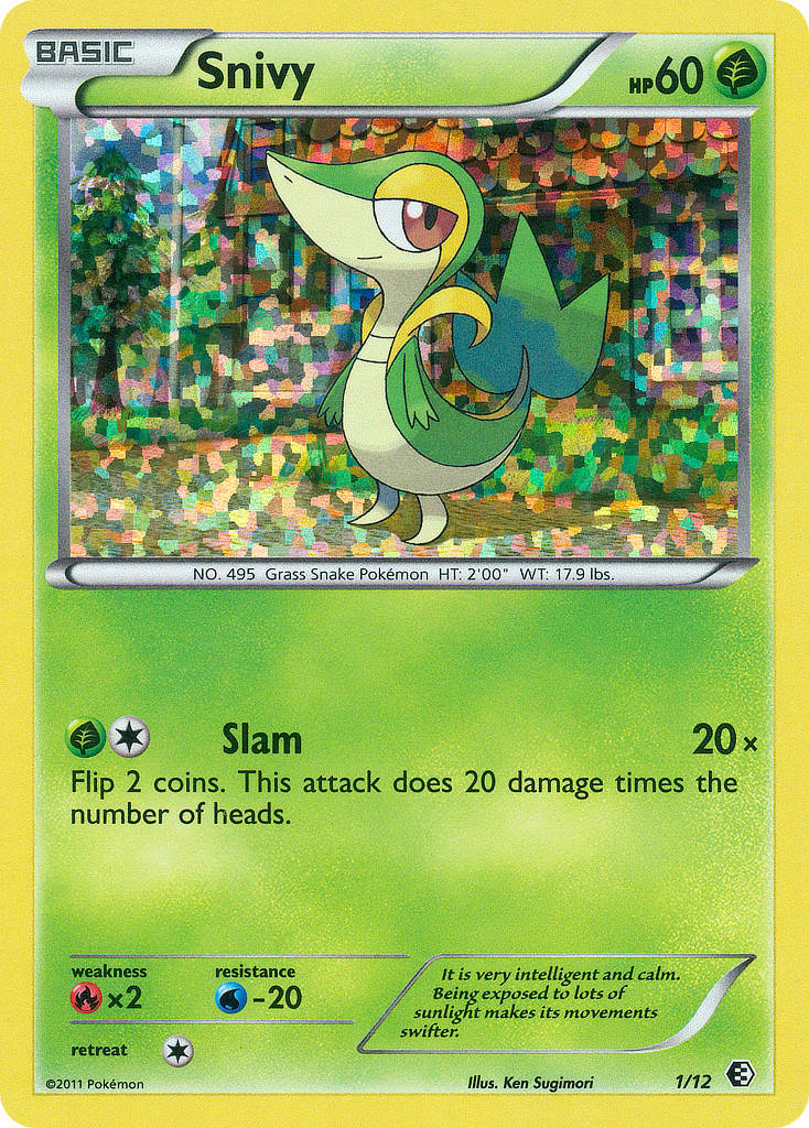 Snivy (1/12) [McDonald's Promos: 2011 Collection] | Jomio and Rueliete's Cards and Comics
