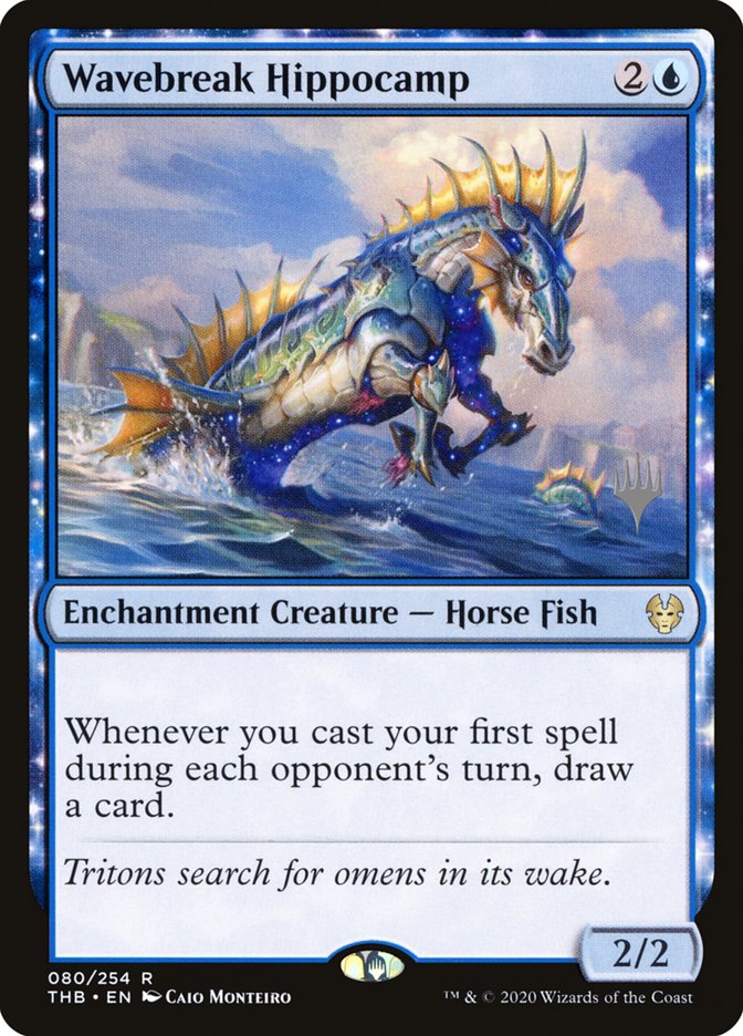 Wavebreak Hippocamp (Promo Pack) [Theros Beyond Death Promos] | Jomio and Rueliete's Cards and Comics