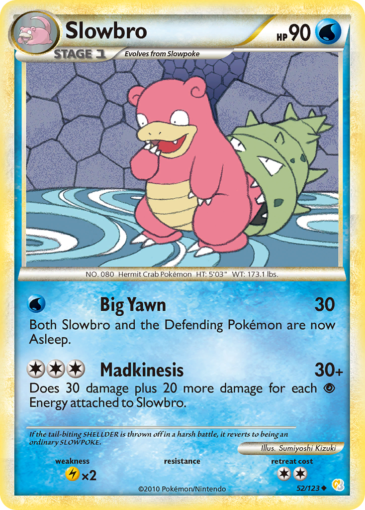 Slowbro (52/123) [HeartGold & SoulSilver: Base Set] | Jomio and Rueliete's Cards and Comics