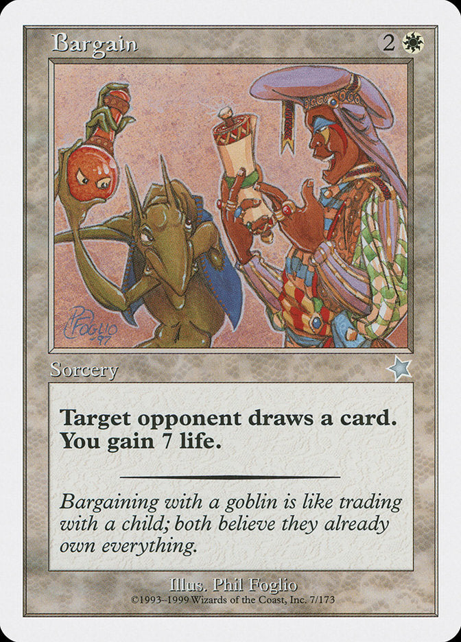 Bargain [Starter 1999] | Jomio and Rueliete's Cards and Comics