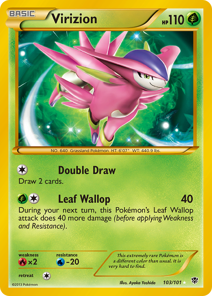 Virizion (103/101) [Black & White: Plasma Blast] | Jomio and Rueliete's Cards and Comics