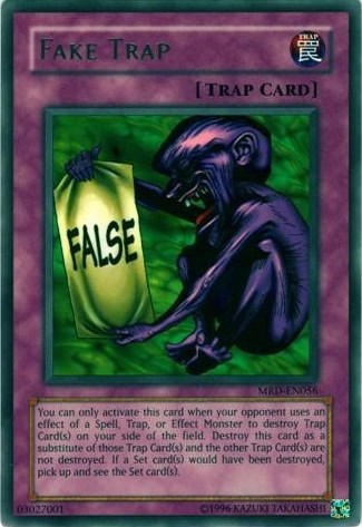 Fake Trap [MRD-EN056] Rare | Jomio and Rueliete's Cards and Comics