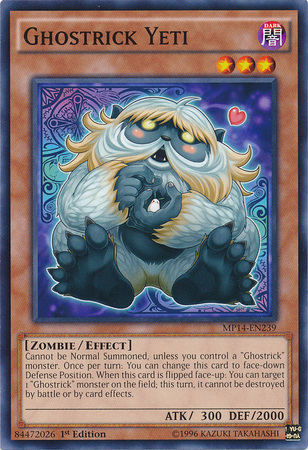 Ghostrick Yeti [MP14-EN239] Common | Jomio and Rueliete's Cards and Comics