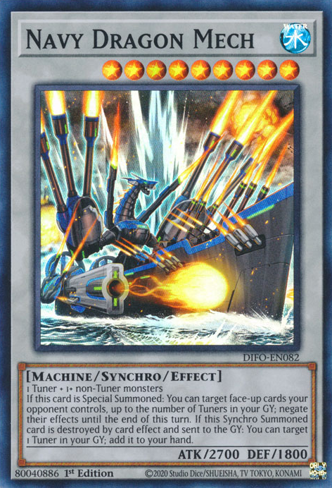 Navy Dragon Mech [DIFO-EN082] Super Rare | Jomio and Rueliete's Cards and Comics