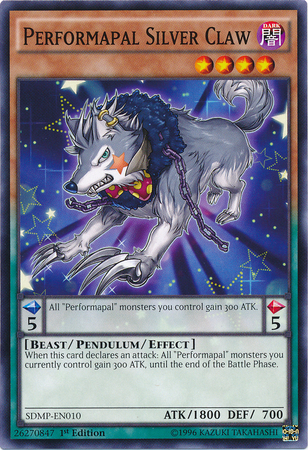 Performapal Silver Claw [SDMP-EN010] Common | Jomio and Rueliete's Cards and Comics