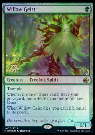 Willow Geist [Innistrad: Midnight Hunt Prerelease Promos] | Jomio and Rueliete's Cards and Comics