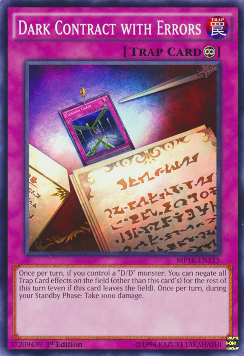Dark Contract with Errors [MP16-EN155] Common | Jomio and Rueliete's Cards and Comics