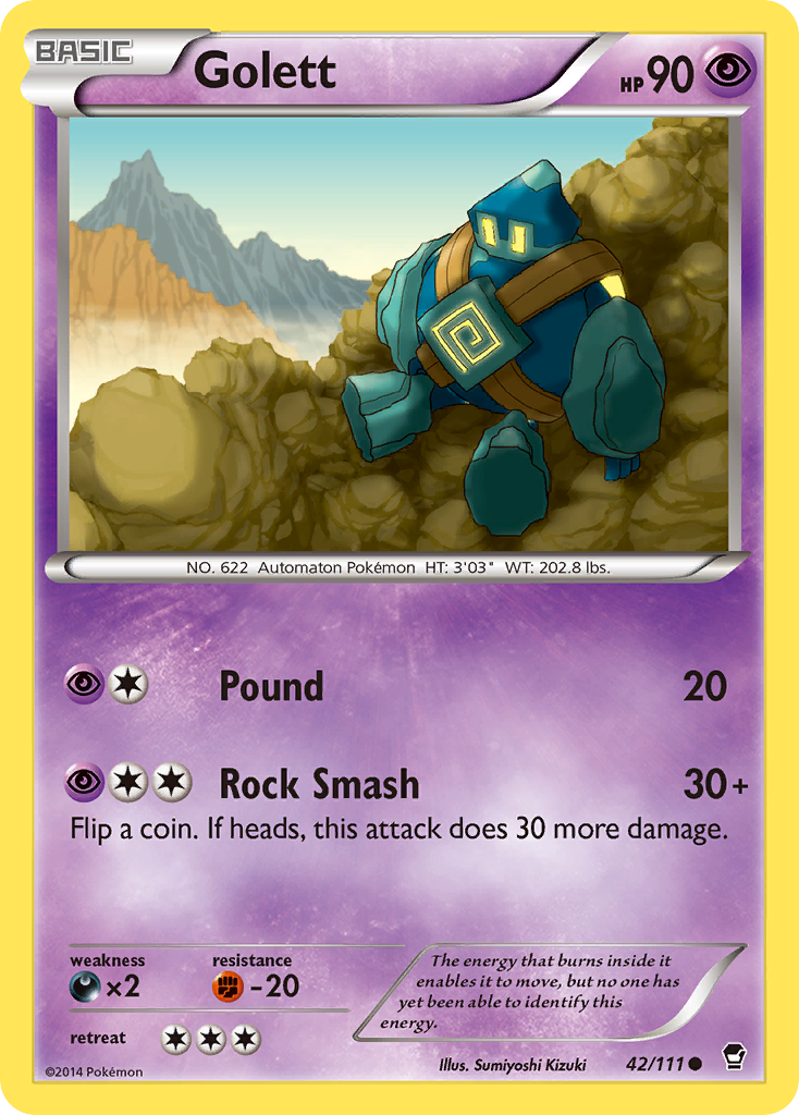 Golett (42/111) [XY: Furious Fists] | Jomio and Rueliete's Cards and Comics