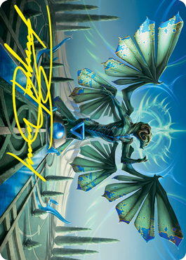 Tanazir Quandrix Art Card (Gold-Stamped Signature) [Strixhaven: School of Mages Art Series] | Jomio and Rueliete's Cards and Comics
