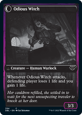 Ragged Recluse // Odious Witch [Innistrad: Double Feature] | Jomio and Rueliete's Cards and Comics