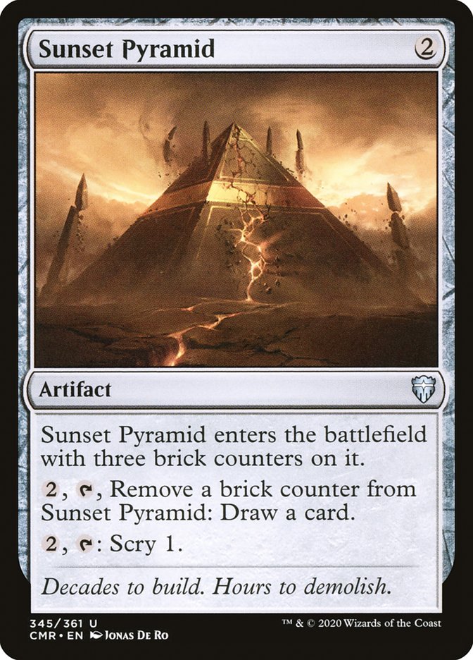 Sunset Pyramid [Commander Legends] | Jomio and Rueliete's Cards and Comics