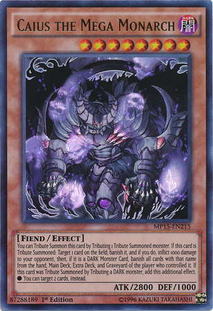 Caius the Mega Monarch [MP15-EN215] Ultra Rare | Jomio and Rueliete's Cards and Comics