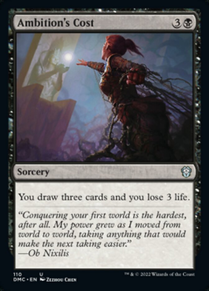 Ambition's Cost [Dominaria United Commander] | Jomio and Rueliete's Cards and Comics