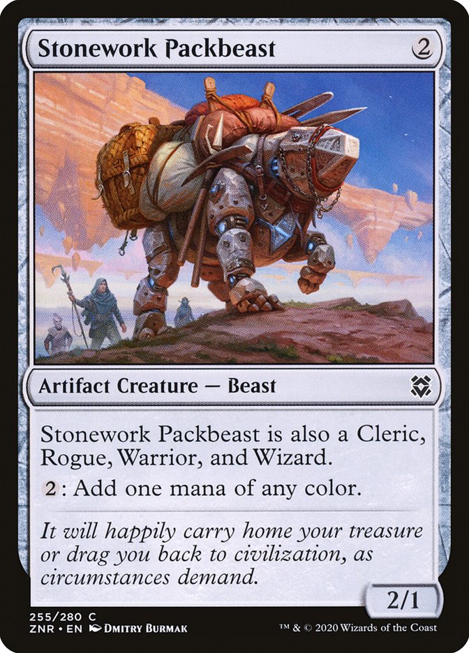 Stonework Packbeast [Zendikar Rising] | Jomio and Rueliete's Cards and Comics