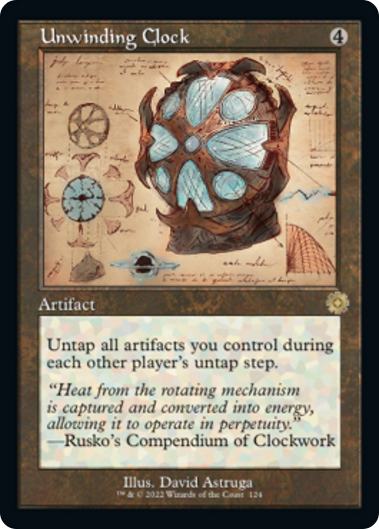 Unwinding Clock (Retro Schematic) [The Brothers' War Retro Artifacts] | Jomio and Rueliete's Cards and Comics