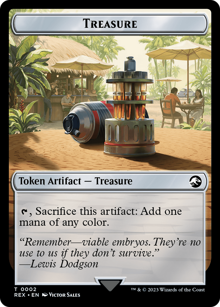 Treasure (0002) // Skeleton Pirate Double-Sided Token [Jurassic World Collection Tokens] | Jomio and Rueliete's Cards and Comics