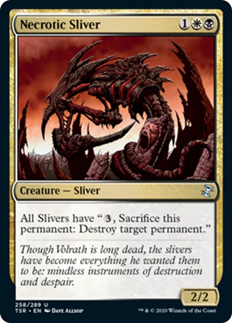 Necrotic Sliver [Time Spiral Remastered] | Jomio and Rueliete's Cards and Comics