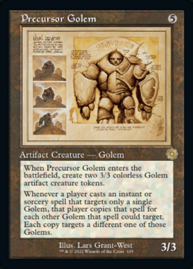 Precursor Golem (Retro Schematic) [The Brothers' War Retro Artifacts] | Jomio and Rueliete's Cards and Comics