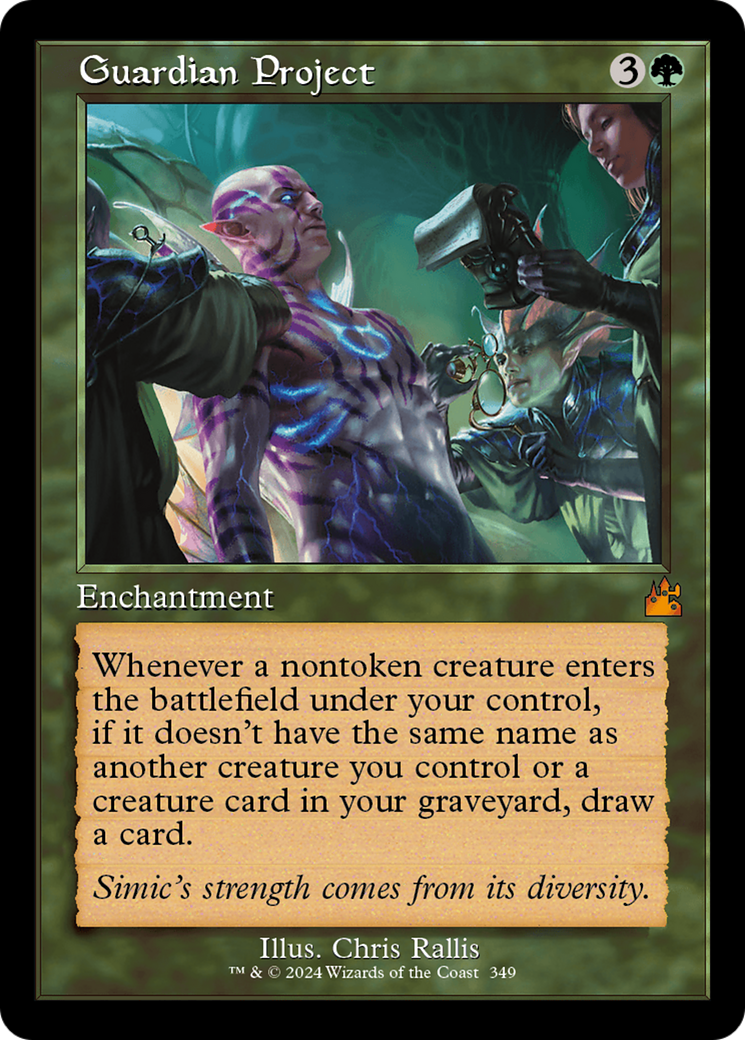 Guardian Project (Retro Frame) [Ravnica Remastered] | Jomio and Rueliete's Cards and Comics