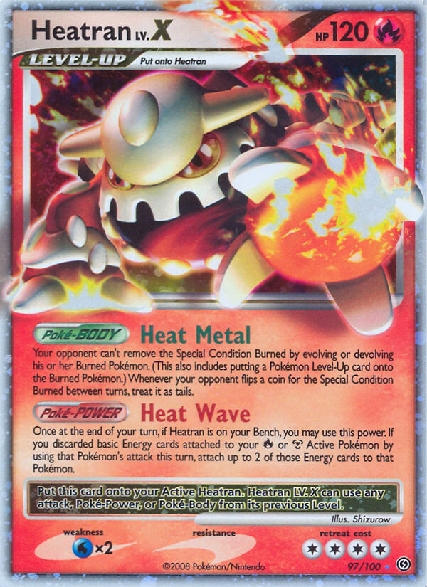 Heatran LV.X (97/100) [Diamond & Pearl: Stormfront] | Jomio and Rueliete's Cards and Comics