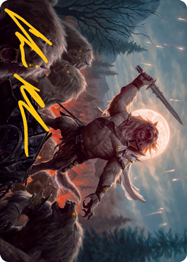Tovolar, the Midnight Scourge 1 Art Card (Gold-Stamped Signature) [Innistrad: Midnight Hunt Art Series] | Jomio and Rueliete's Cards and Comics