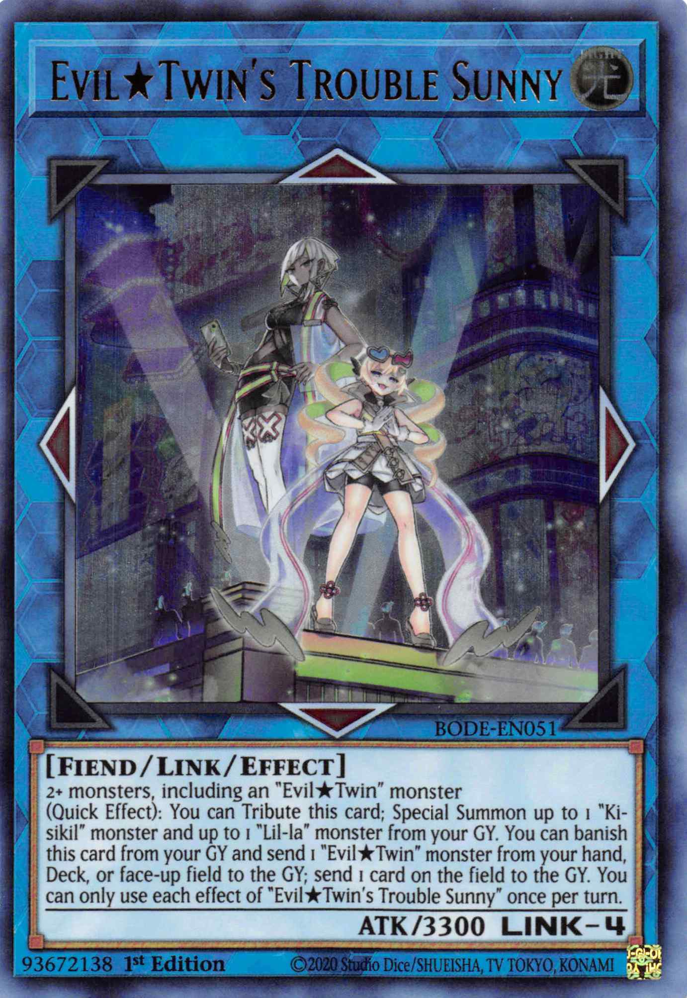 Evil Twin's Trouble Sunny [BODE-EN051] Ultra Rare | Jomio and Rueliete's Cards and Comics