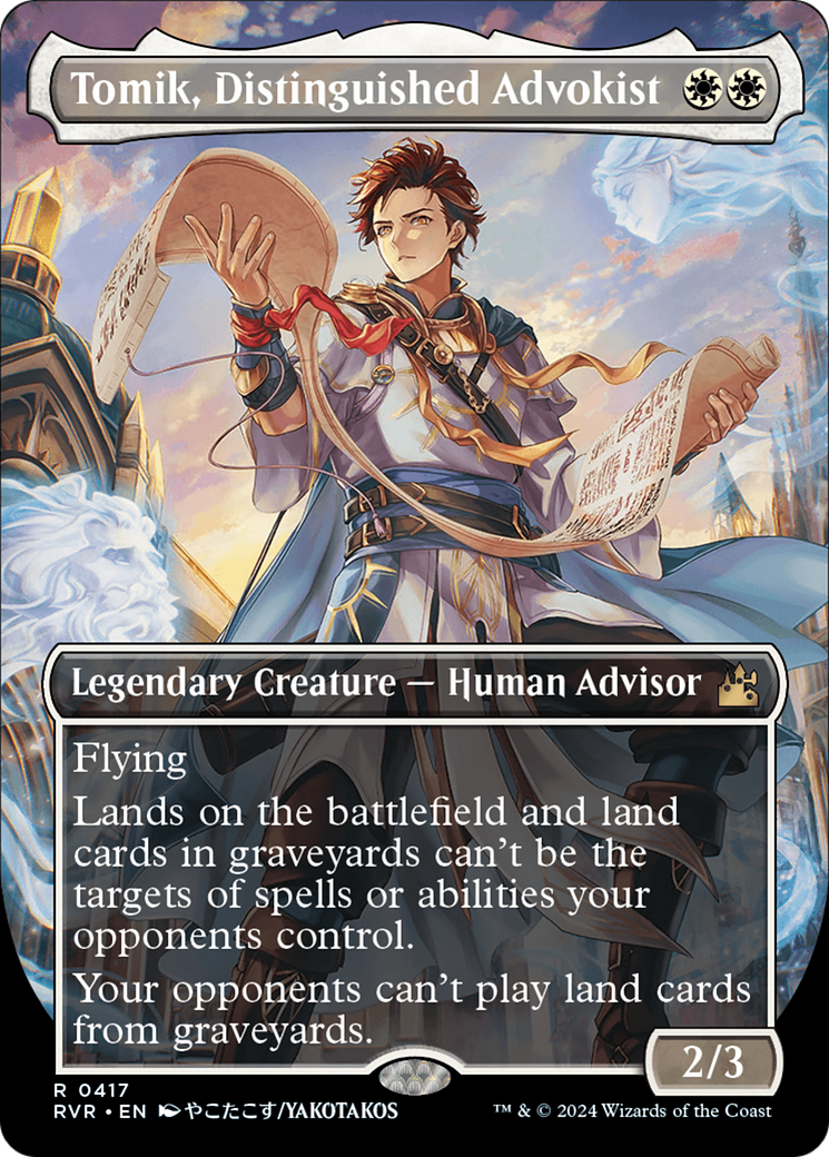 Tomik, Distinguished Advokist (Anime Borderless) [Ravnica Remastered] | Jomio and Rueliete's Cards and Comics
