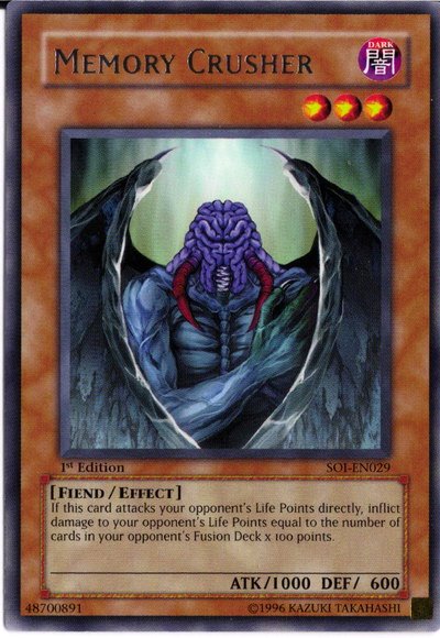 Memory Crusher [SOI-EN029] Rare | Jomio and Rueliete's Cards and Comics