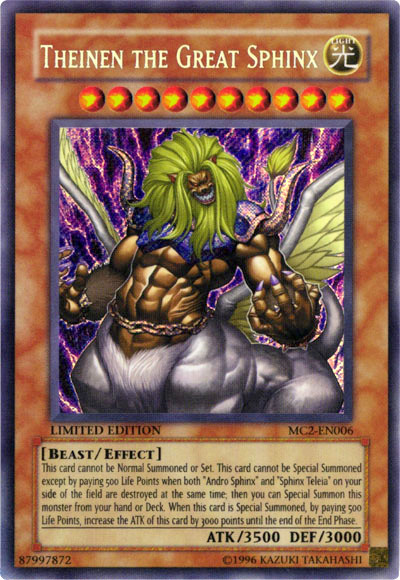 Theinen the Great Sphinx [MC2-EN006] Secret Rare | Jomio and Rueliete's Cards and Comics