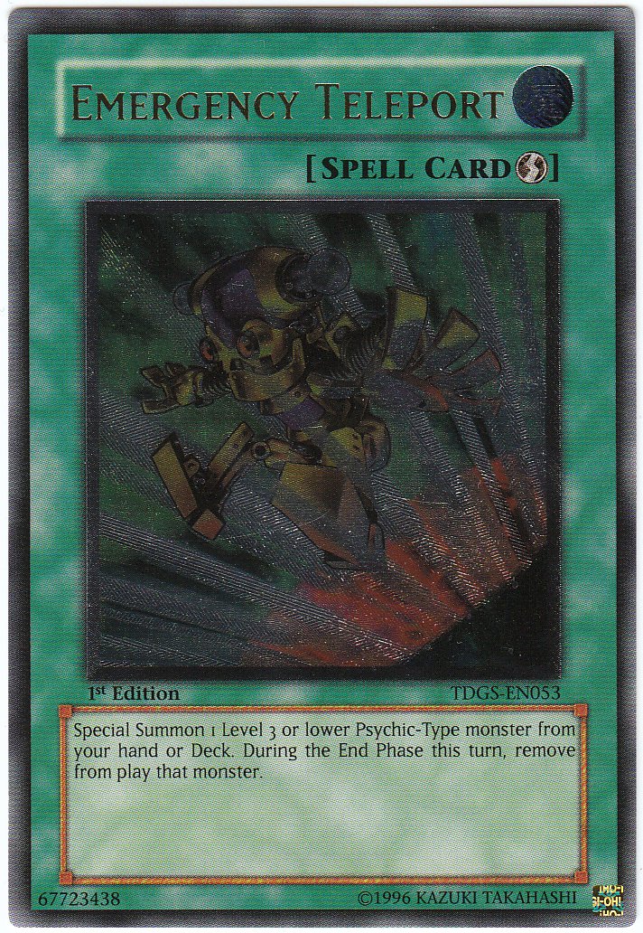 Emergency Teleport (UTR) [TDGS-EN053] Ultimate Rare | Jomio and Rueliete's Cards and Comics