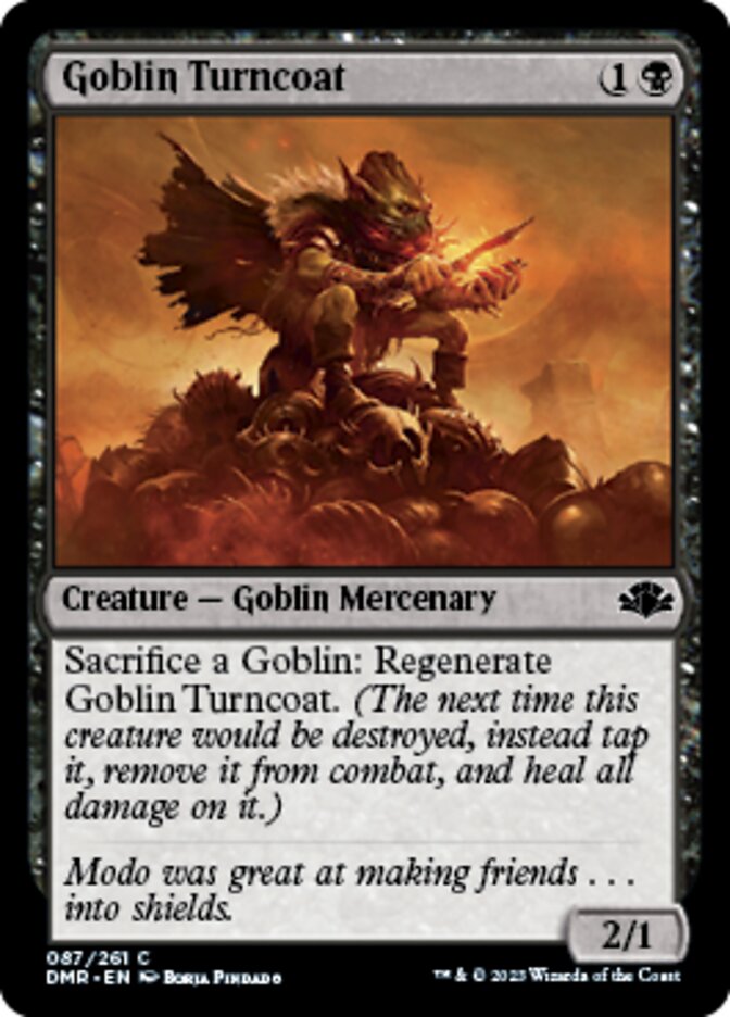 Goblin Turncoat [Dominaria Remastered] | Jomio and Rueliete's Cards and Comics