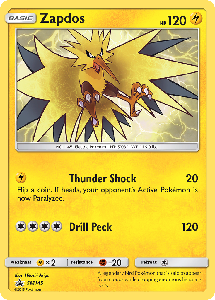 Zapdos (SM145) [Sun & Moon: Black Star Promos] | Jomio and Rueliete's Cards and Comics