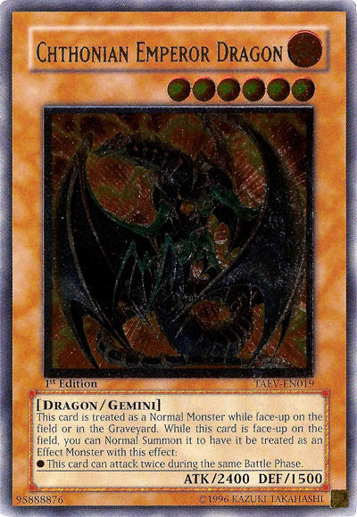 Chthonian Emperor Dragon [TAEV-EN019] Ultimate Rare | Jomio and Rueliete's Cards and Comics