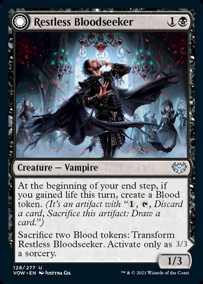 Restless Bloodseeker // Bloodsoaked Reveler [Innistrad: Crimson Vow] | Jomio and Rueliete's Cards and Comics