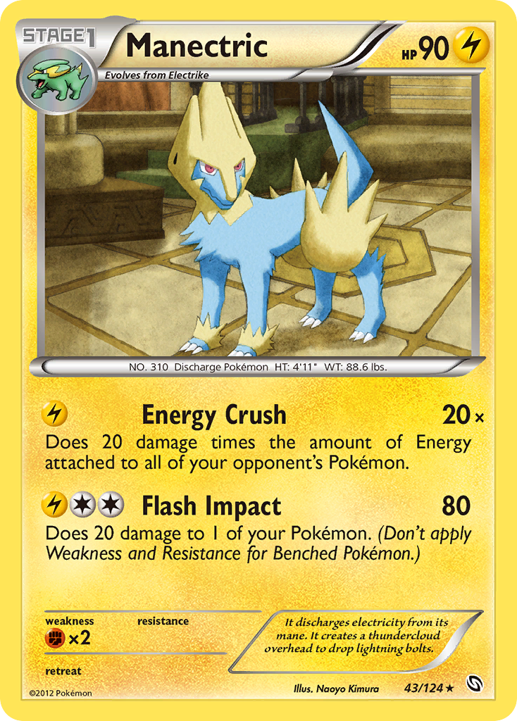 Manectric (43/124) [Black & White: Dragons Exalted] | Jomio and Rueliete's Cards and Comics