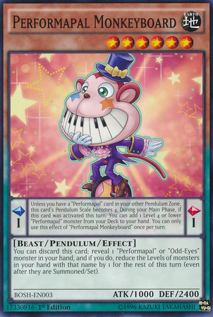 Performapal Monkeyboard [BOSH-EN003] Common | Jomio and Rueliete's Cards and Comics