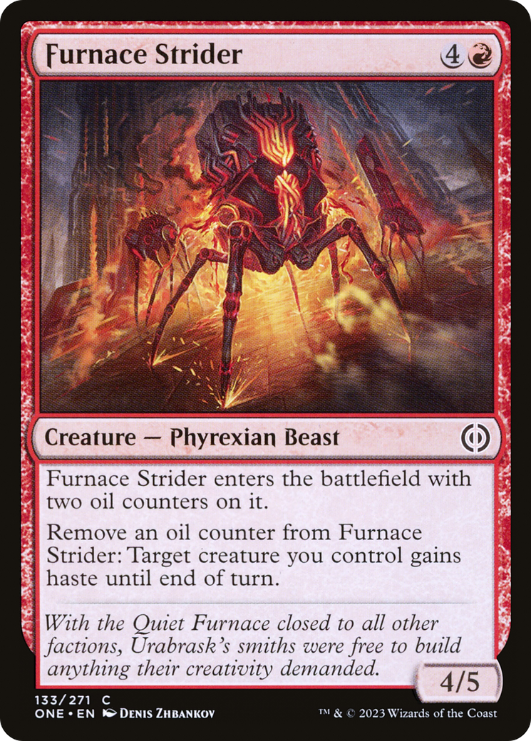 Furnace Strider [Phyrexia: All Will Be One] | Jomio and Rueliete's Cards and Comics