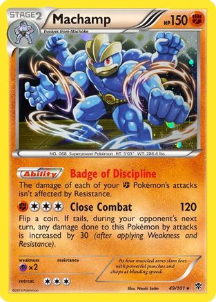 Machamp (49/101) (Cosmos Holo) [Black & White: Plasma Blast] | Jomio and Rueliete's Cards and Comics